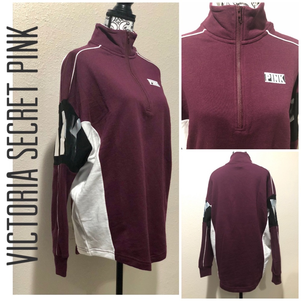 Victoria secret half zip pullover sweater small